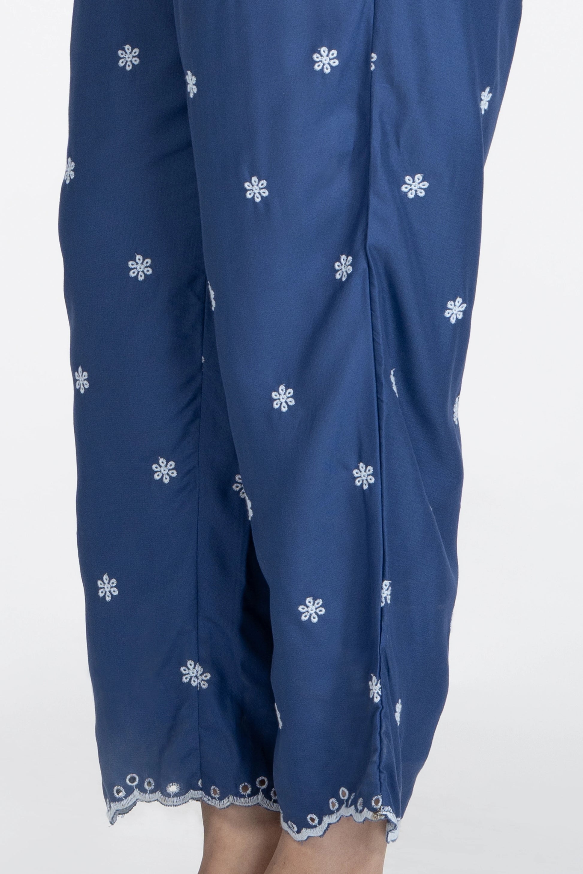 Blue Self-Design Co-Ord Set for Women