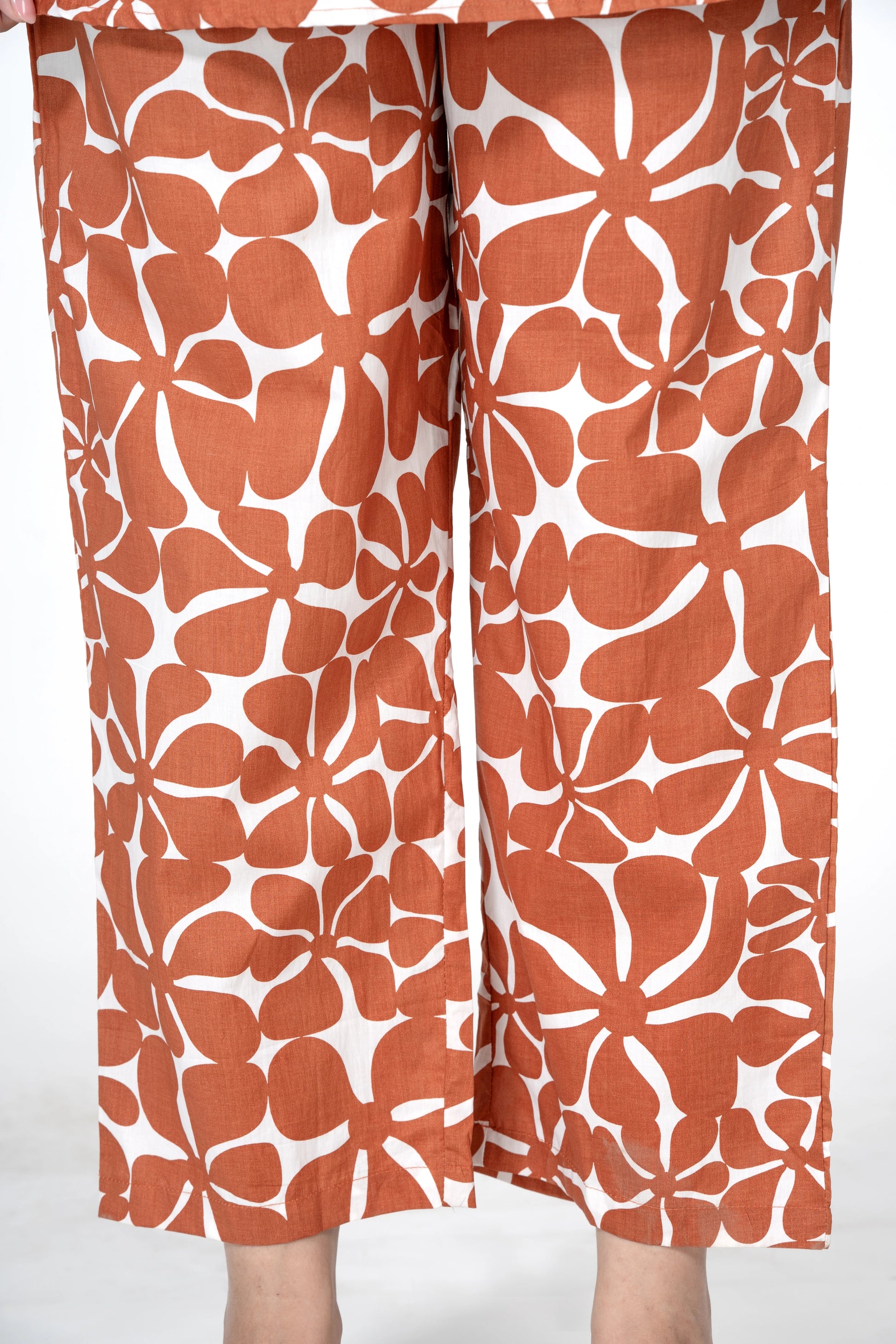 Earth petals – warm print co-ord set