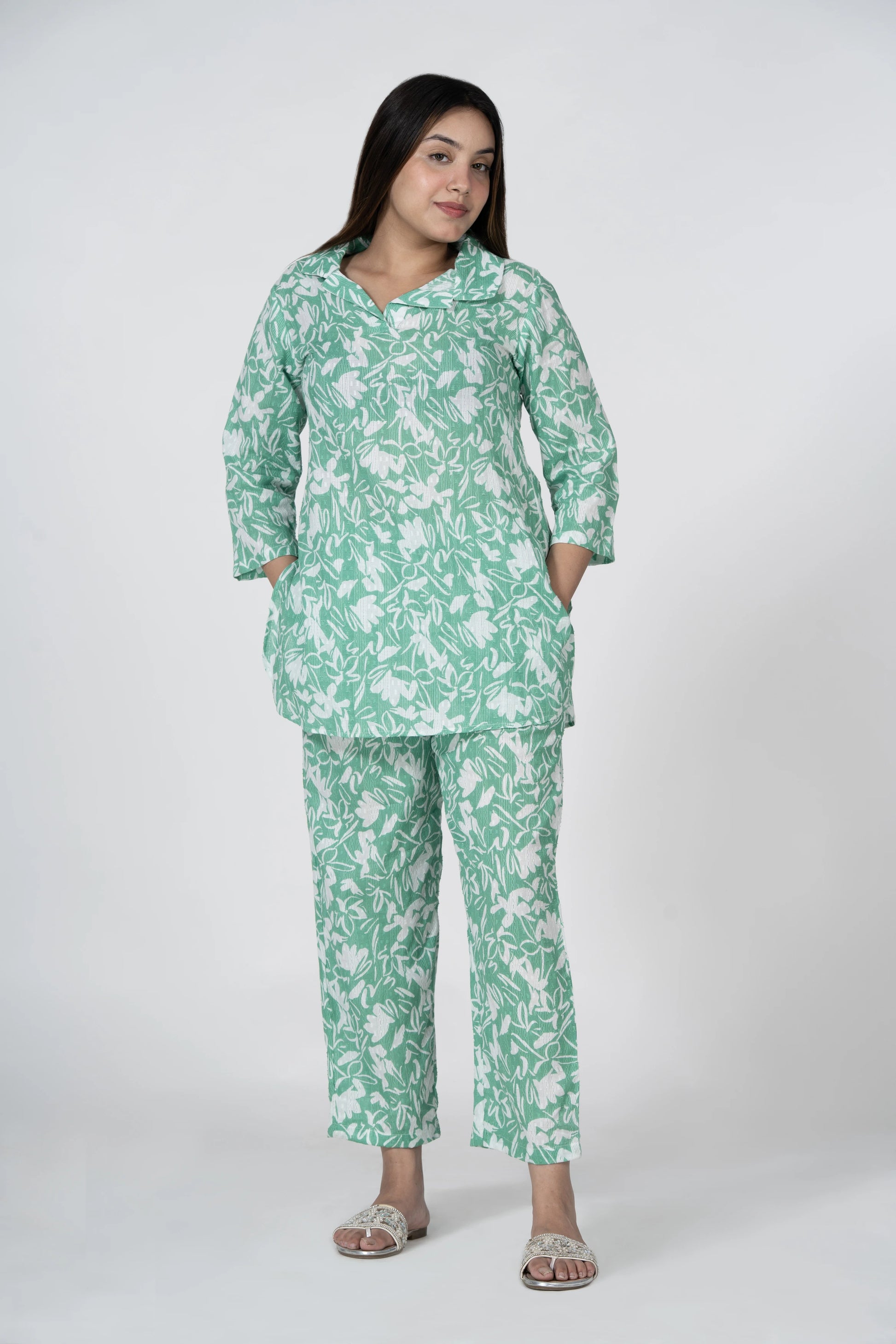 The world feels softer in green – soft co-ord set