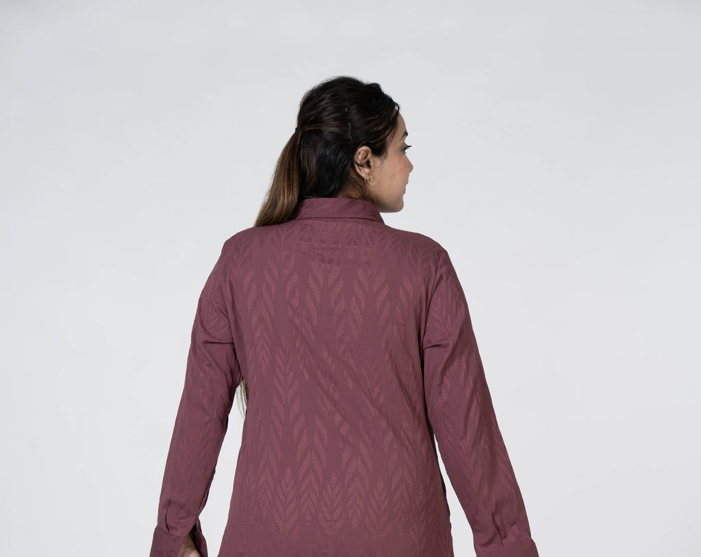 Evening wine – soft-texture co-ord set