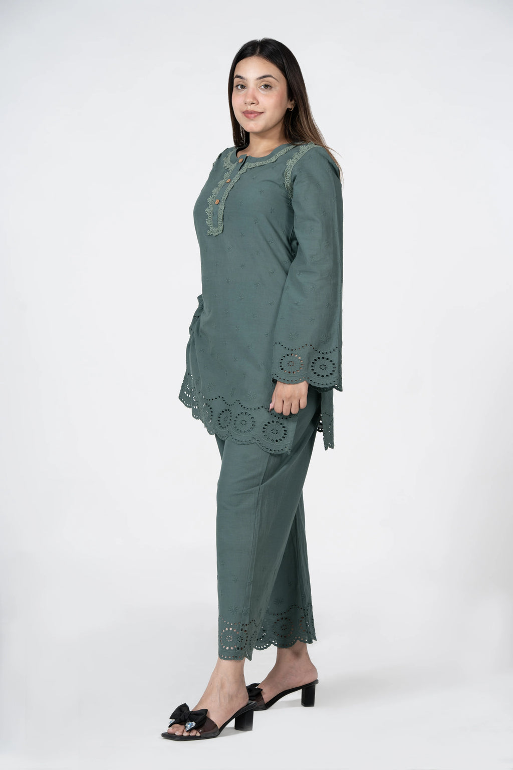 Classic grace – embroidered co-ord set
