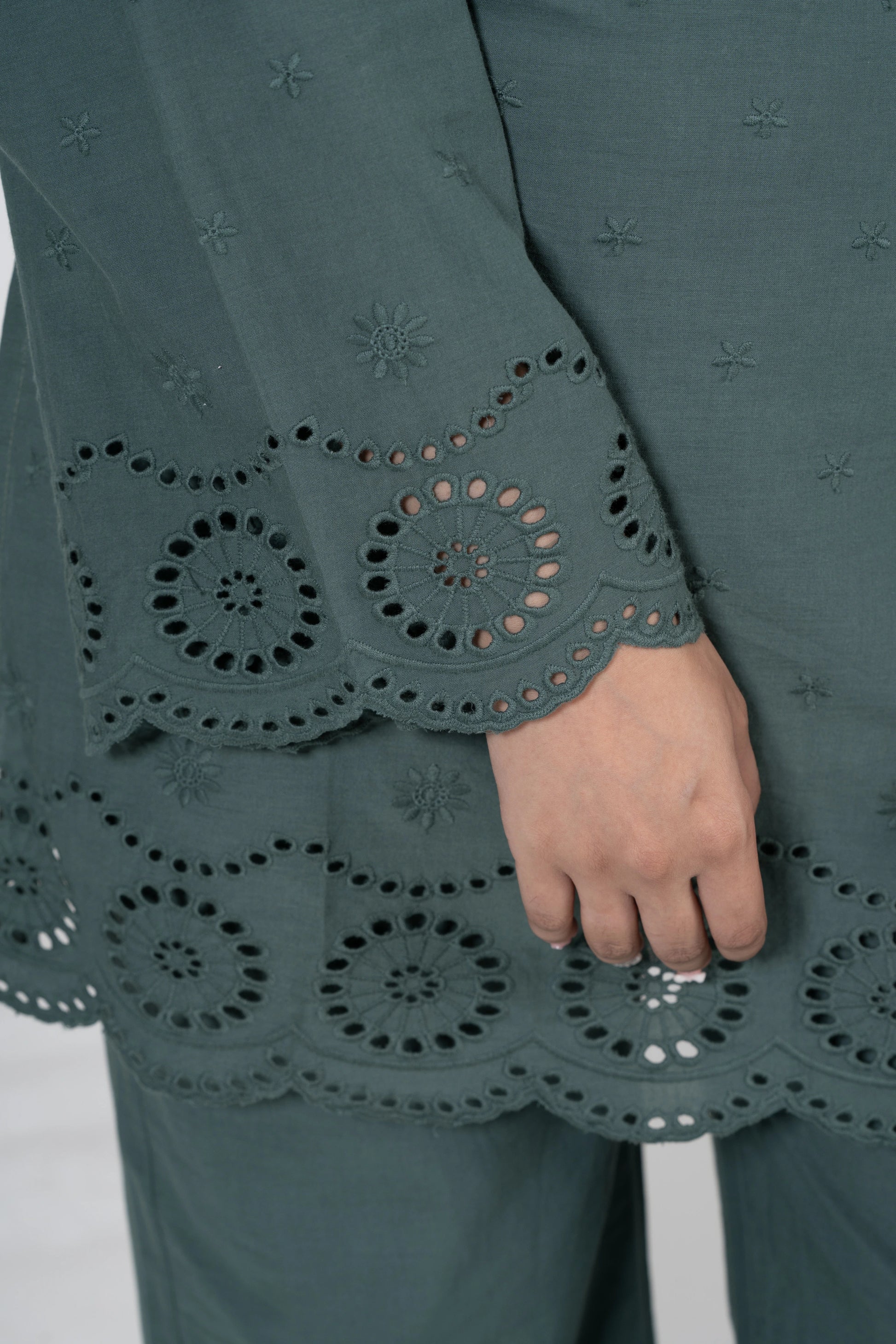 Classic grace – embroidered co-ord set