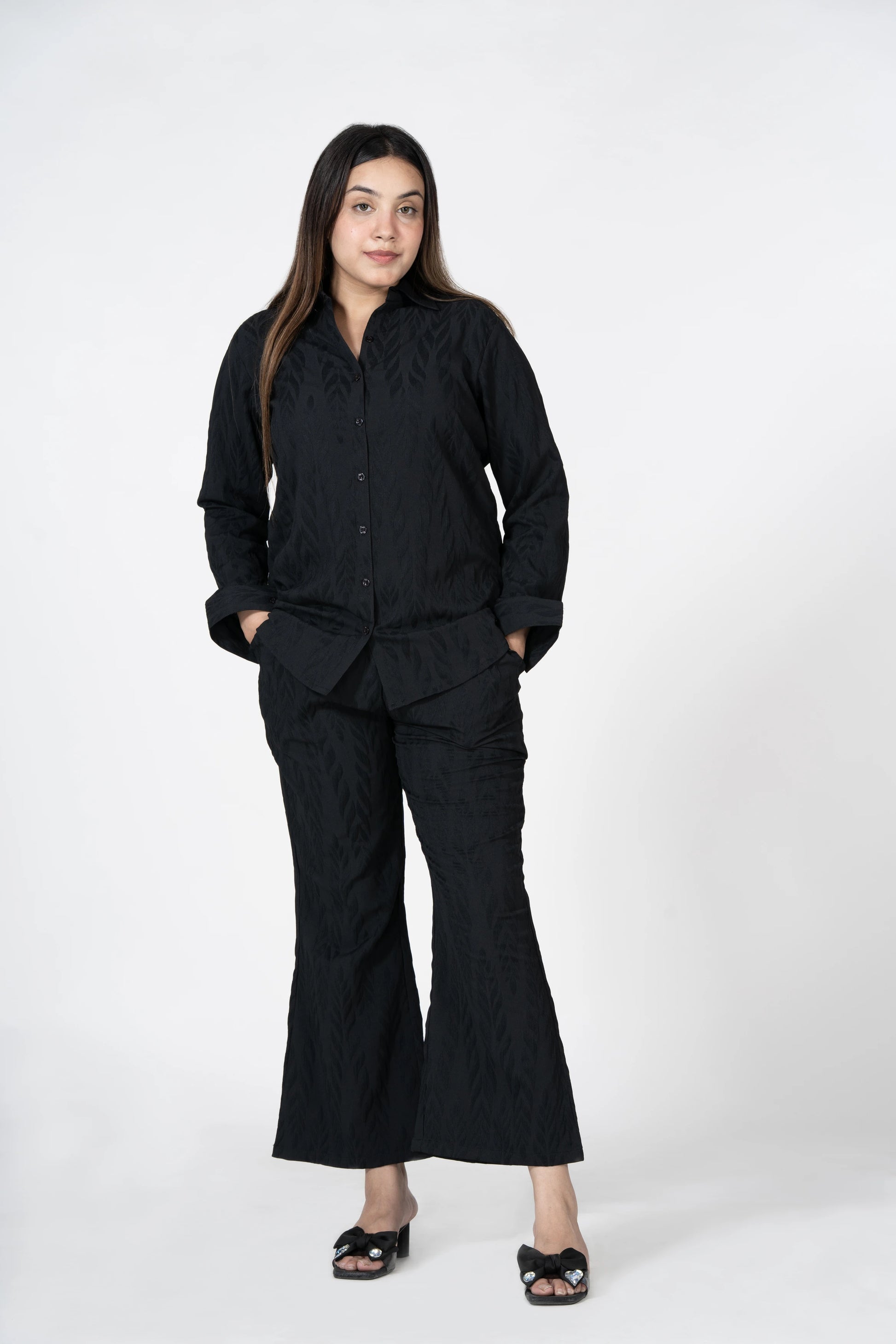 Power mode on – black co-ord set