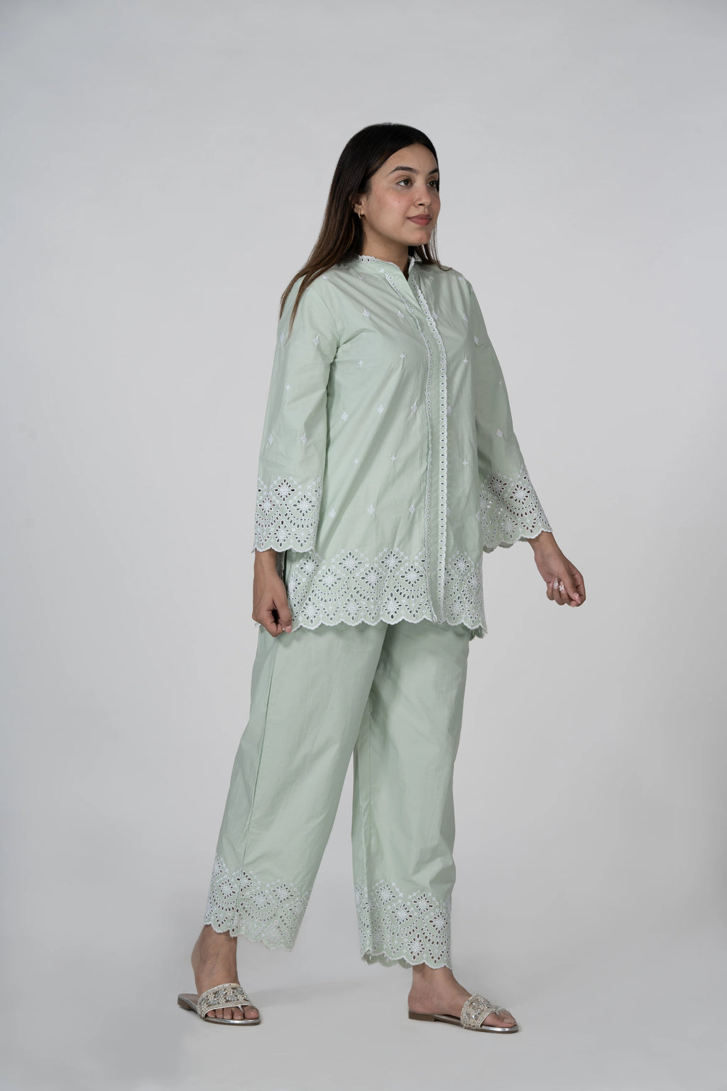 Jaipur jali – embroidered co-ord set