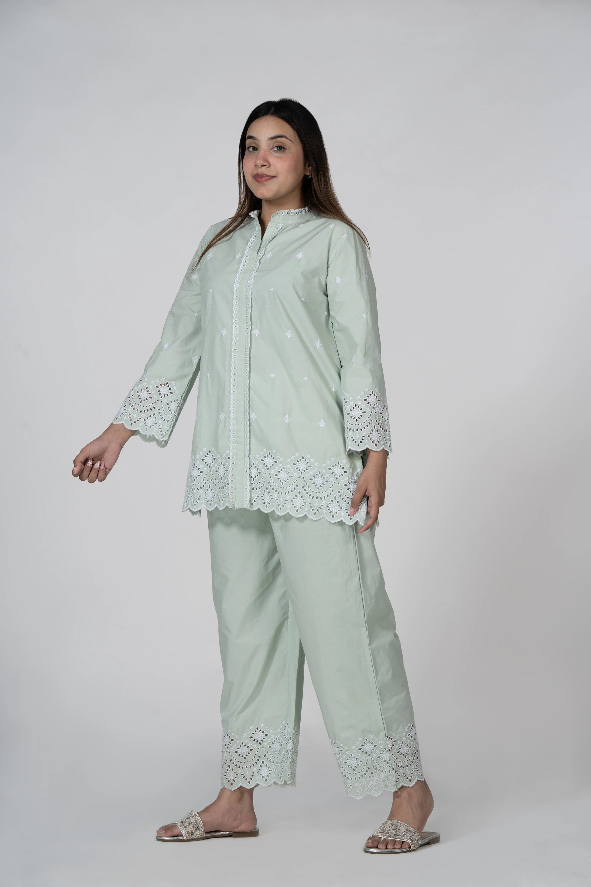 Jaipur jali – embroidered co-ord set